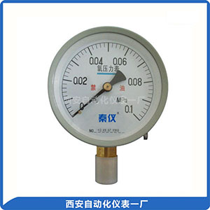 YO100氧氣壓力表