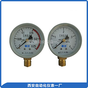 YY-60、YY-100乙炔壓表