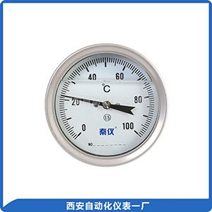 WSSN-BF系列抗震不銹鋼雙金屬溫度計(jì)--軸向
